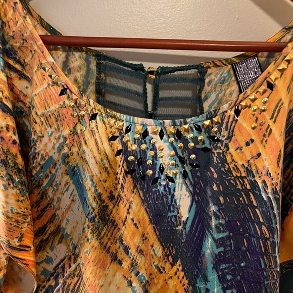 Free People Mini Dress W/ Zipper & 5 Button Mesh Back And Side Pockets--Size 4 l - Picture 2 of 14